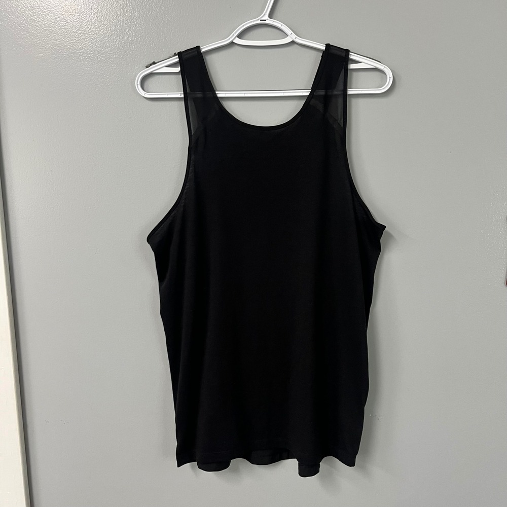 Avia Womens Black Mesh Back Activewear Tank Top AVL38050 Size M 8-10